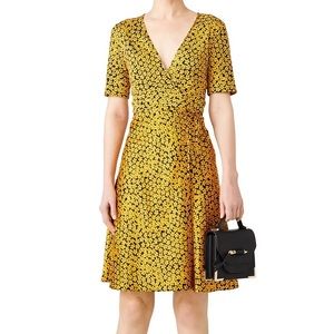 Diane Von Furatenberg Marigold Silk Wrap Dress 2